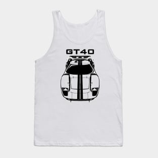 Ford GT40 - Black Stripes Tank Top